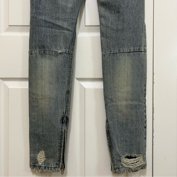 Burj Surtr Men’s Selvedge Destroyed Jeans Large RARE - Picture 8 of 15